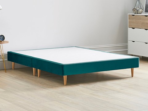 Divan Bed Base On Wooden Legs - 4'6'' Standard Double Mallard 