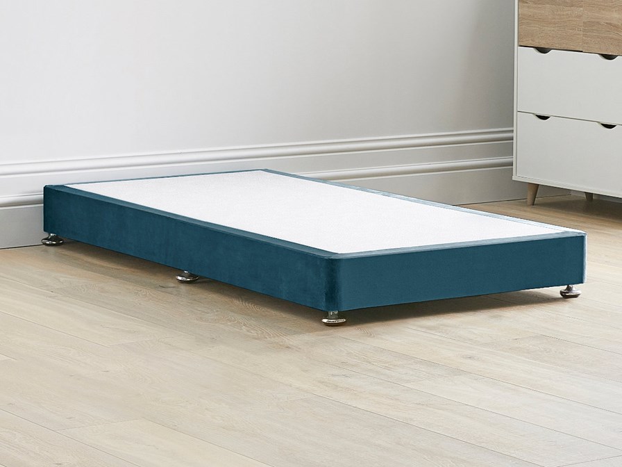 Low Divan Bed Base on Chrome Glides