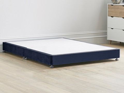 Low Divan Bed Base on Chrome Glides - 6'0'' Super King Sapphire 