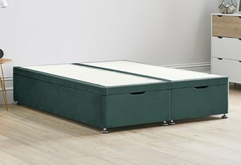 Ottoman Storage End Lift Divan Bed Base - 4'0'' Small Double Duckegg 