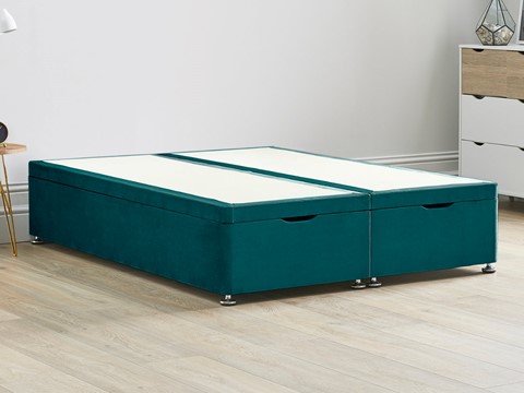 Ottoman Storage End Lift Divan Bed Base - 5'0'' King Size Mallard 