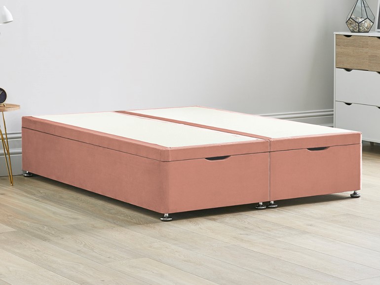 End Lift Ottoman Storage Divan Bed Base, Divan Bed With Drawers King Size