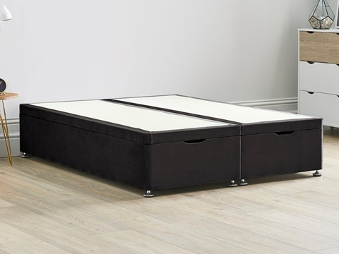 Ottoman Storage End Lift Divan Bed Base - 4'0'' Small Double Raven