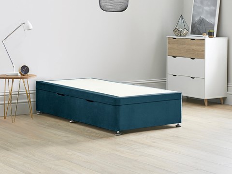 Ottoman Storage Side Lift Divan Bed Base - 3'0'' Standard Single Marine 