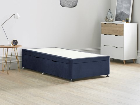 Ottoman Storage Side Lift Divan Bed Base - 3'0'' Standard Single Sapphire 