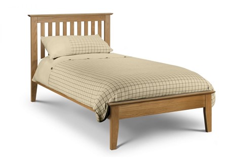 Salerno Solid Oak Shaker Bed - 3'0'' Single 