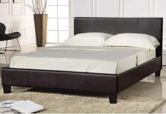 Prado Faux Leather Bedframe - 5'0'' King Black