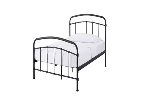 Halston 3'0'' Single Black Metal Bed Frame