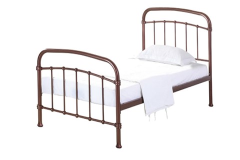 Halston 3'0'' Single Copper Metal Bed Frame
