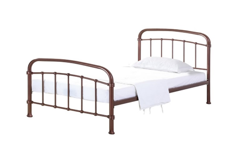 Metal Bed Frame With Curved Head And, Black Metal Single Bed Frame Uk