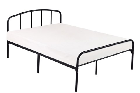 Milton 4'0'' Small Double Black Metal Bed Frame