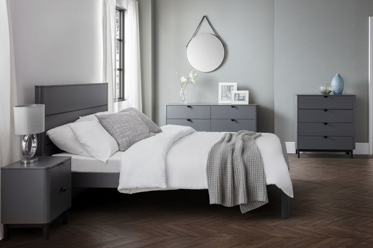 Chloe Grey Wooden Bed Frame