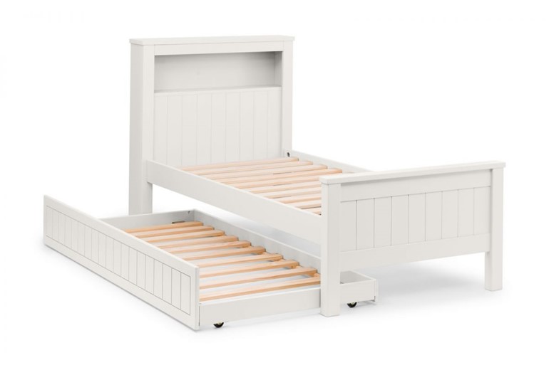 Maine White Bookcase Bed