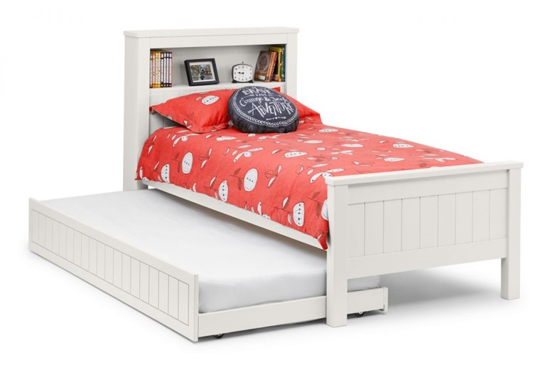 Maine White Bookcase Bed