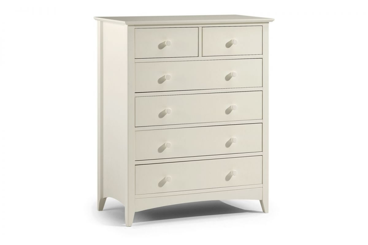 View Stone White Wooden 42 Drawer Bedroom Storage Chest Of Drawers 4 Wide 2 Box Drawers Shaker Style Design Cameo Julian Bowen information
