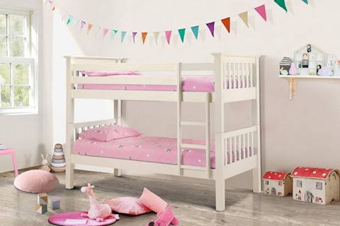 Barcelona Bunk Bed - White 