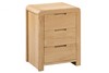 Curve 3 Drawer Bedside