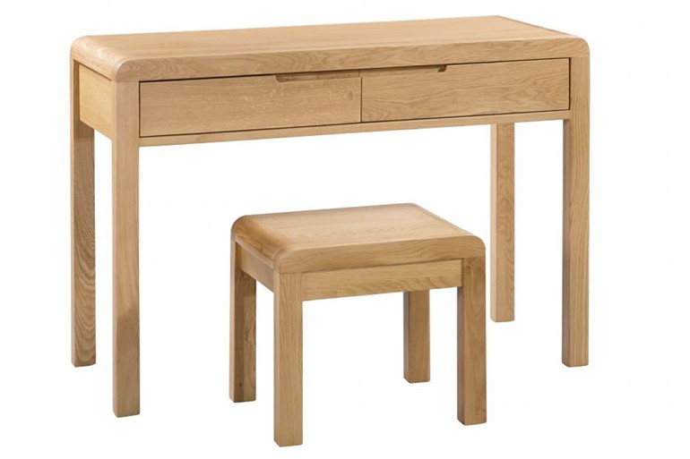 Curve 2 Drawer Dressing Table & Stool