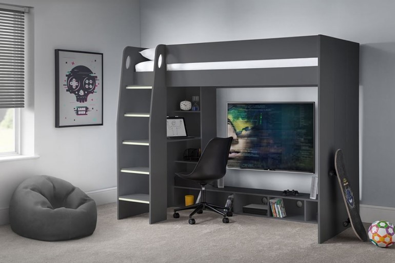 Nebula Gaming Bed with Desk