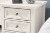 Maine White 3 Drawer Chest