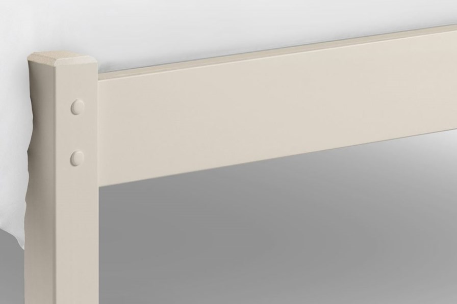 Barcelona White Low Foot End Bed Frame
