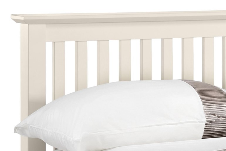 Barcelona White Low Foot End Bed Frame