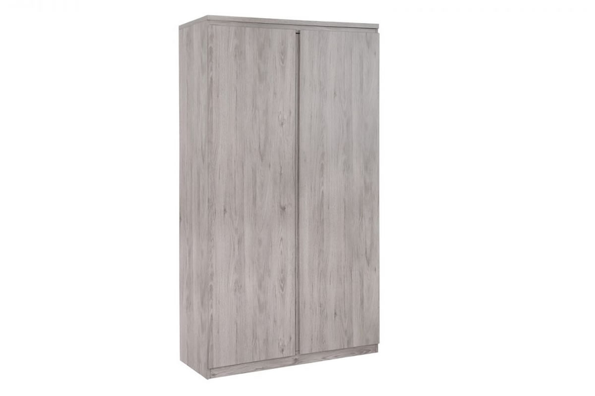 View Wooden 2 Door Wardrobe Available In White Oak Or Grey Oak Jupiter information