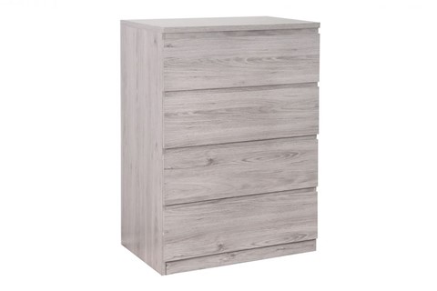 Jupiter 4 Drawer Chest - Grey Oak 