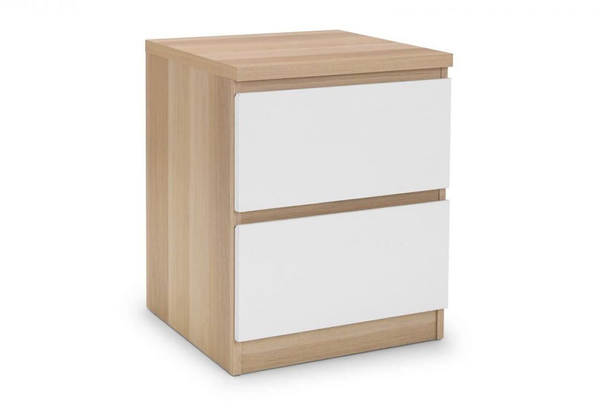 View White Oak 2 Drawer Bedside Chest Jupiter information