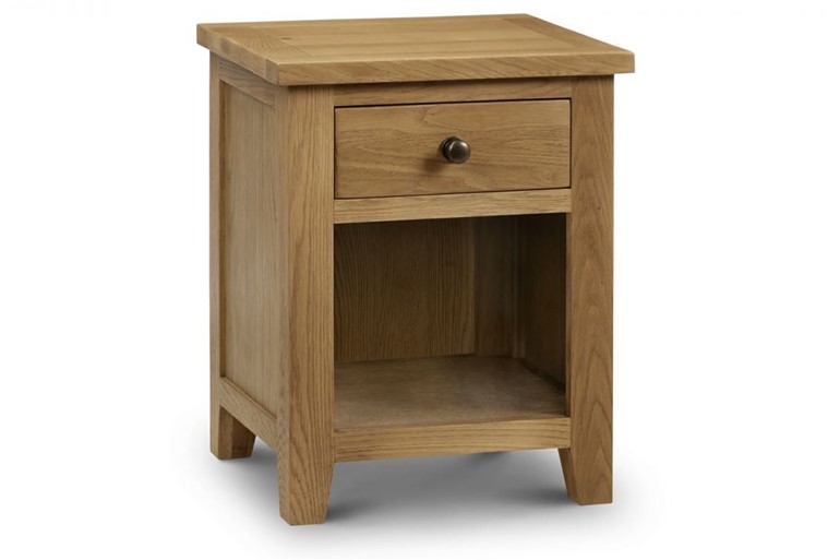 Marlborough Oak 1 Drawer Bedside