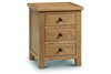 Marlborough Oak 3 Drawer Bedside