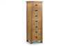 Marlborough Oak 7 Drawer Narrow Chest