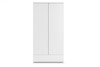 Monaco White 2 Door Combination Wardrobe