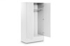 Monaco White 2 Door Combination Wardrobe