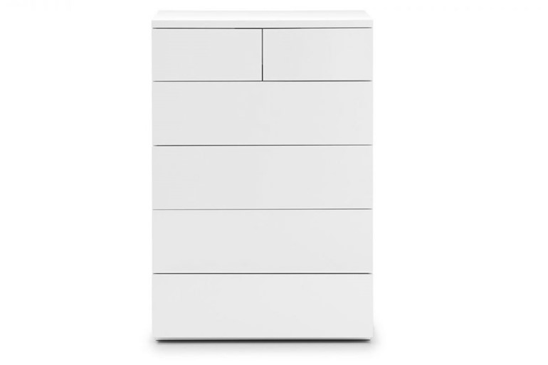 Monaco White 4+2 Drawer Chest