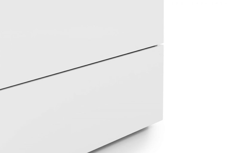 Monaco White 6 Drawer Wide Chest